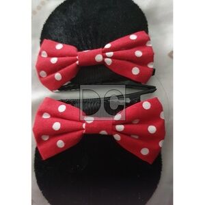#7 Disney Polka Dot Hair Clips